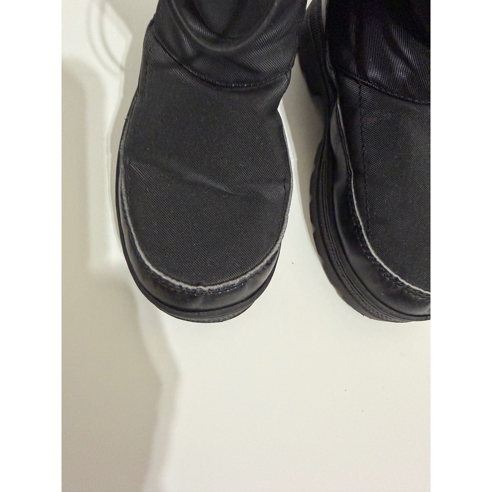 Northside Kids Size 2 Black Quilted Nylon Winter Snow Boots Faux Fur Lined - Picture 7 of 12